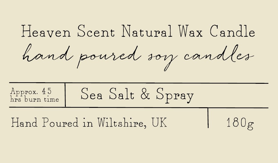 Heaven Scent Cream Botanical label